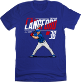 Wyatt Langford #36 MLBPA Player Tee